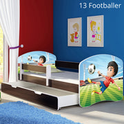Dječji krevet ACMA s motivom, bočna wenge + ladica 160x80 cm 13 Footballer