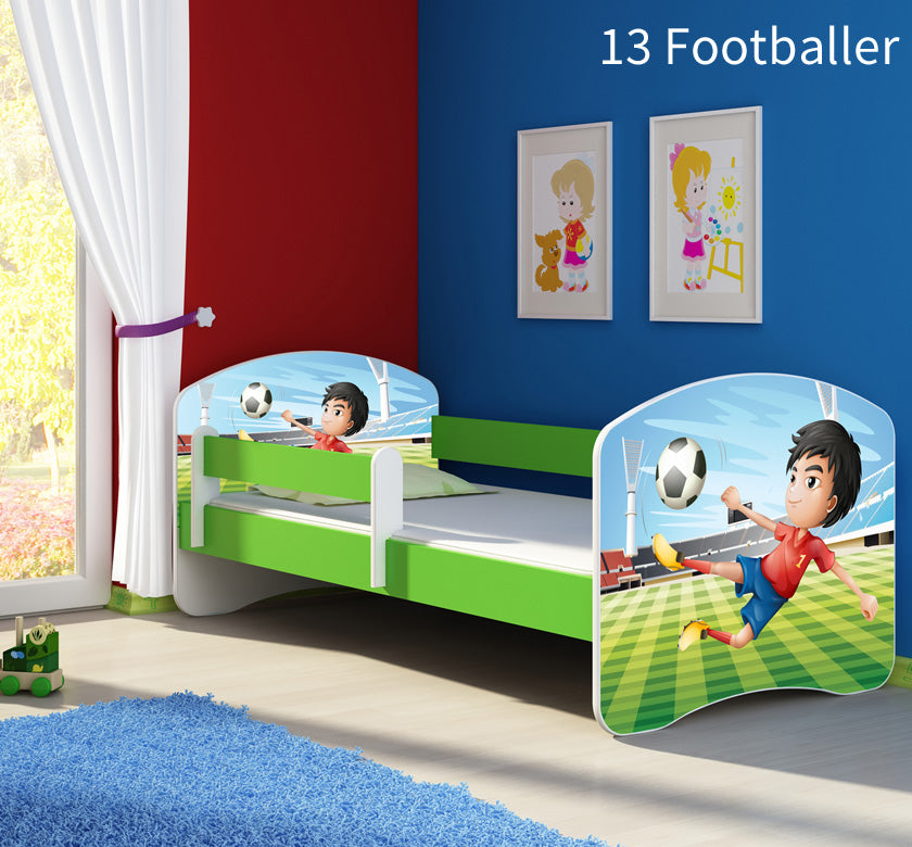 Dječji krevet ACMA s motivom, bočna zelena 180x80 cm 13 Footballer