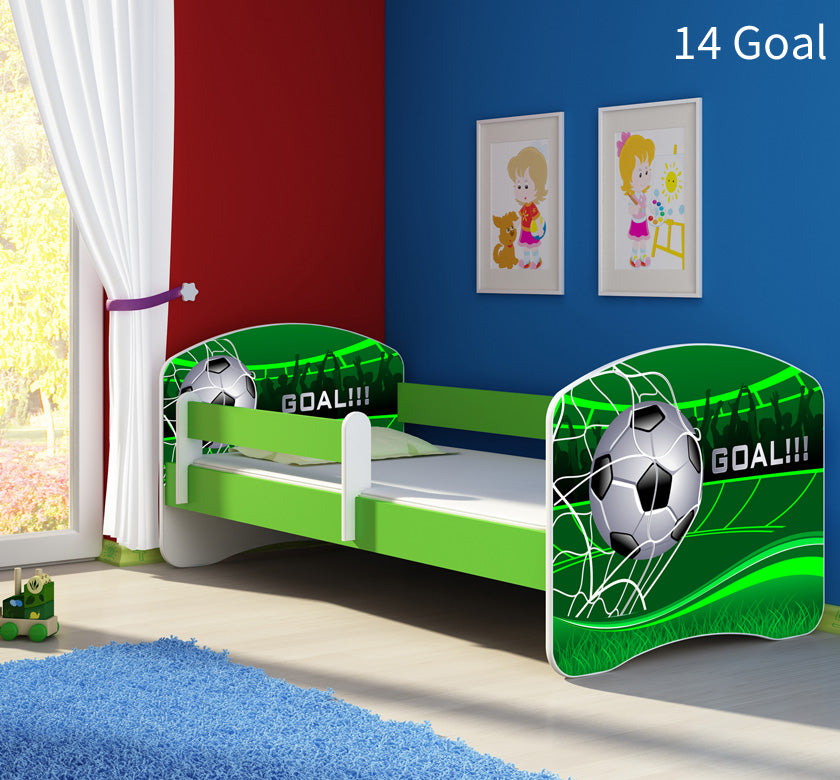 Dječji krevet ACMA s motivom, bočna zelena 180x80 cm 14 Goal