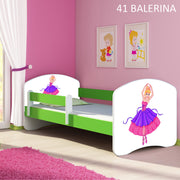 Dječji krevet ACMA s motivom, bočna zelena 180x80 cm 41 Balerina