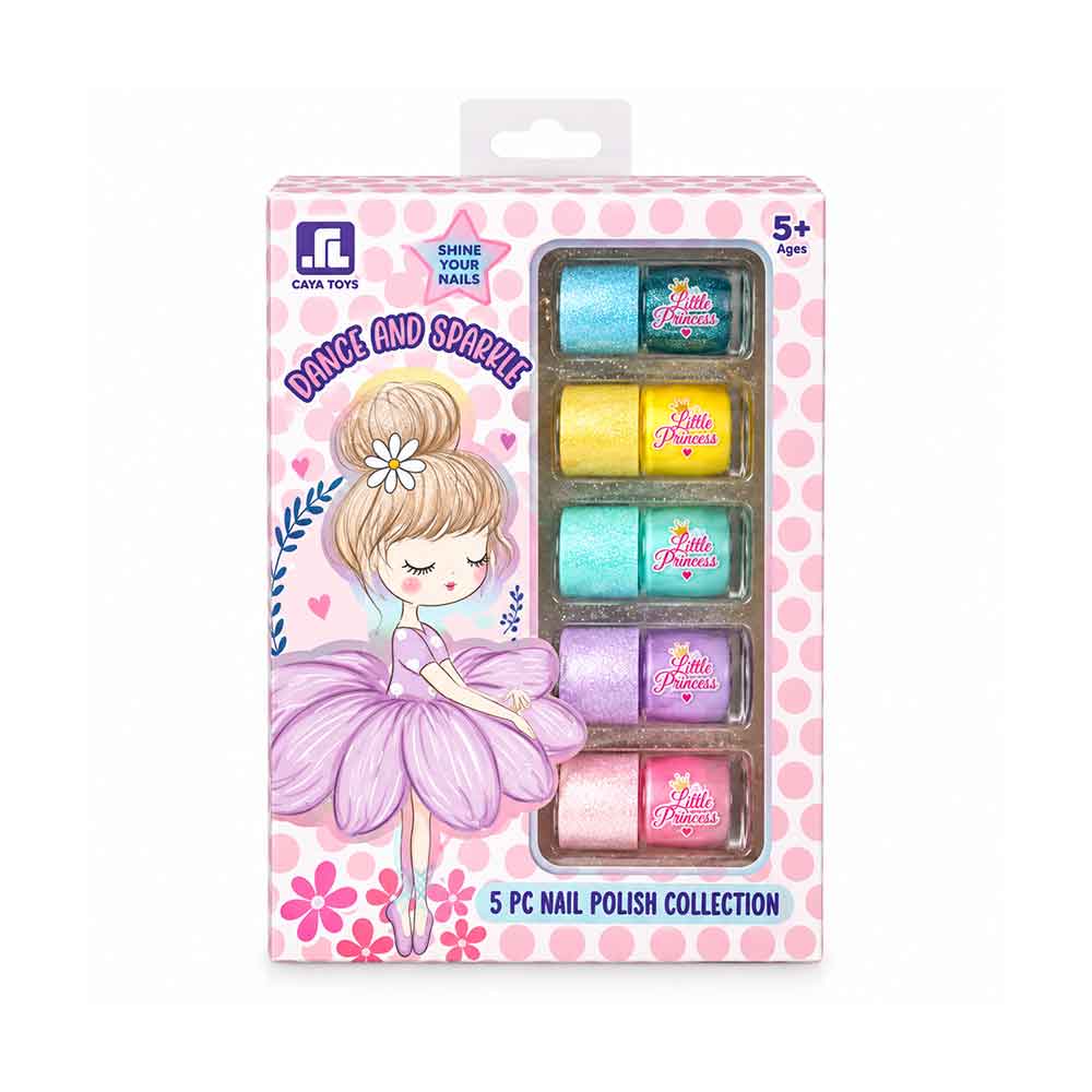 Dječji lakovi za nokte Little Princess 5/1 – set od 5 boja