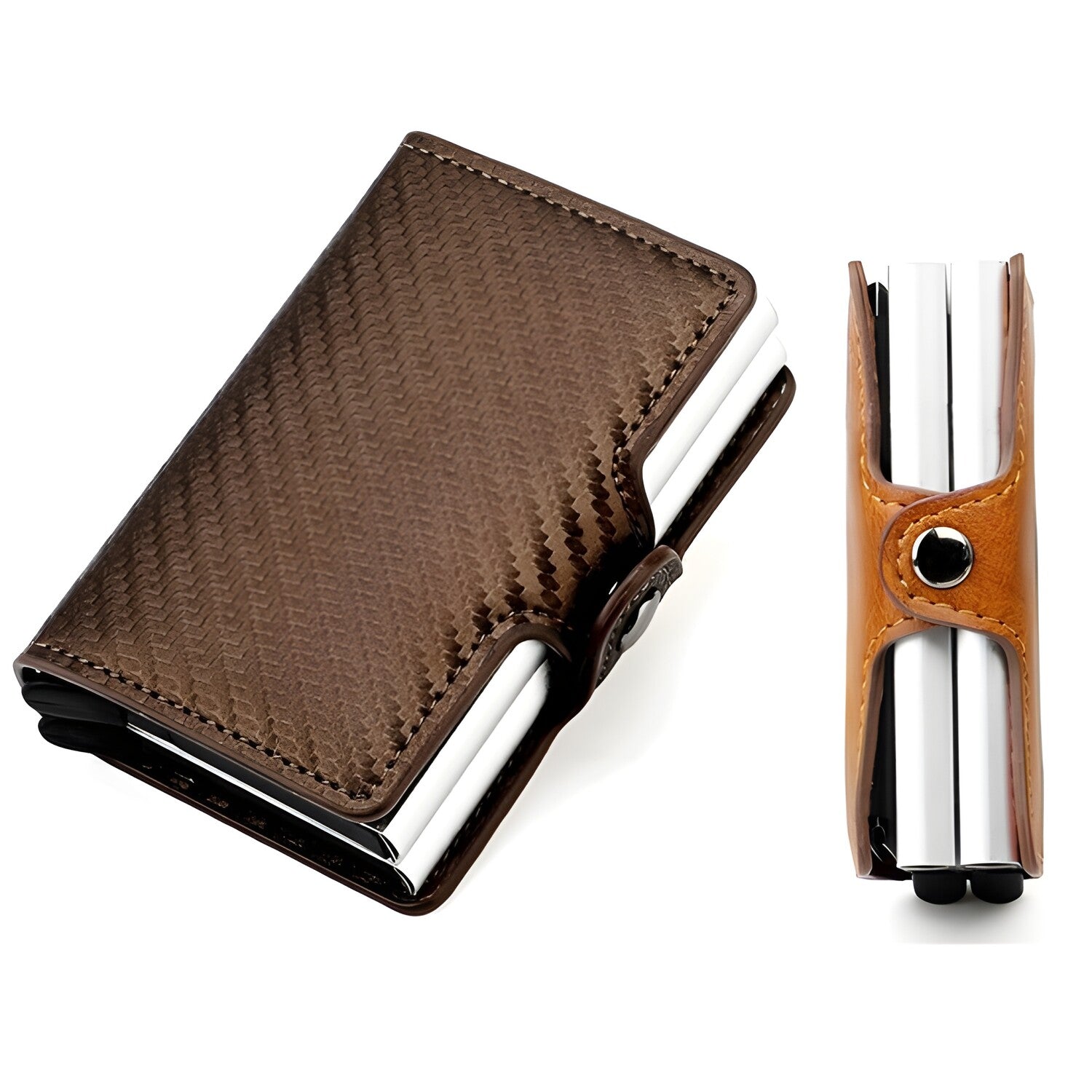 MINI WALLET Izmael Double ME-25396 - Tamno Smeđa KP25396