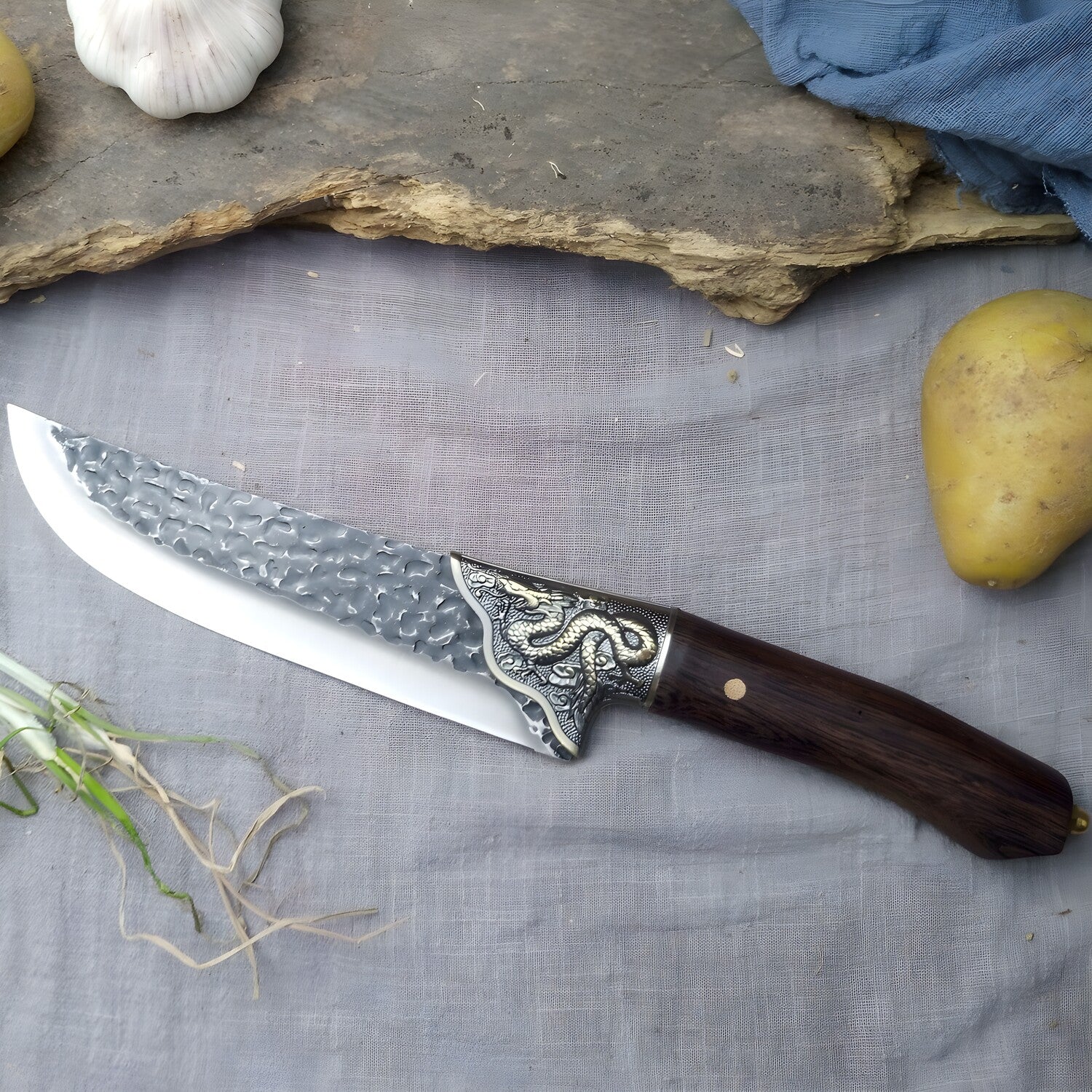 Kuhinjski nož Dragon - Chef / Smeđa KP13958