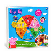 Drvena didaktička igra Peppa Pig – slaganje i učenje boja