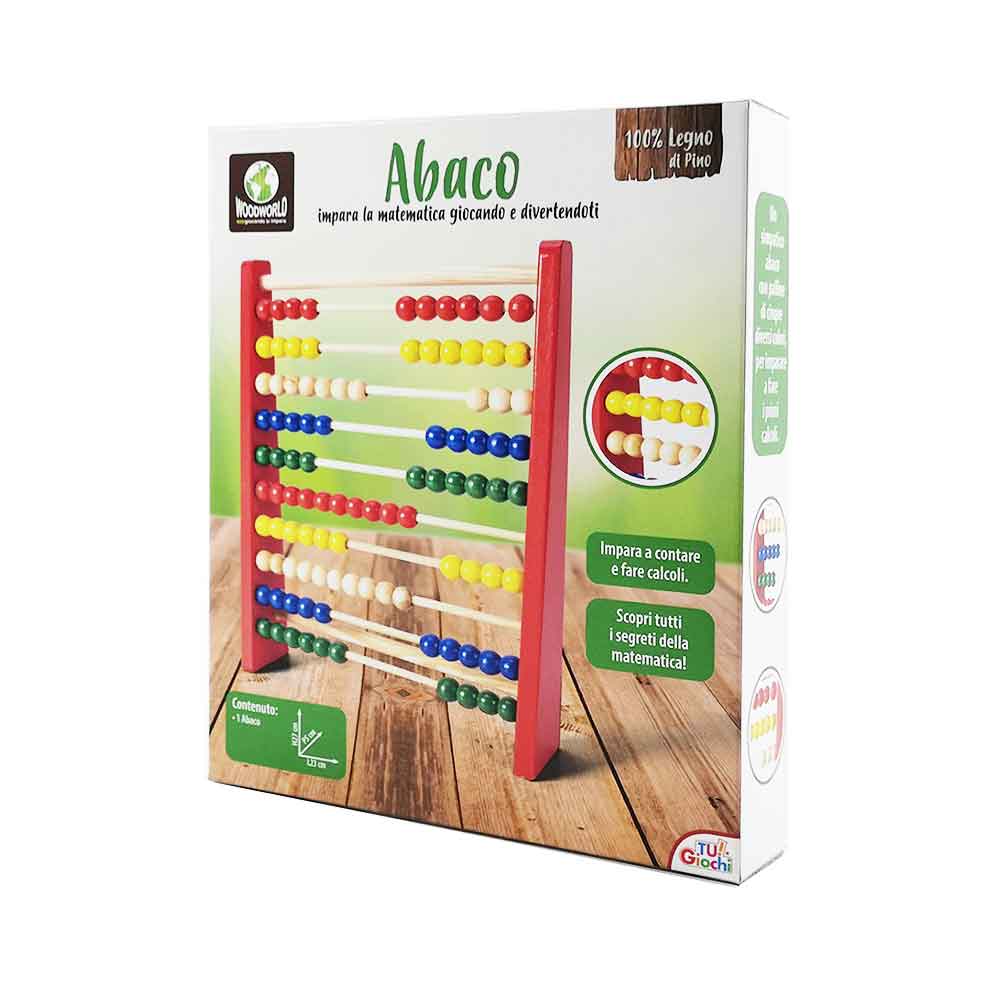 Drveno računalo za djecu Abacus sa 100 kuglica