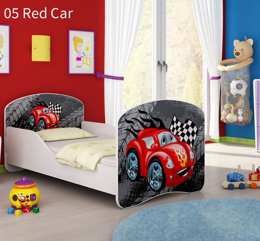 Dječji krevet ACMA s motivom 180x80 cm 05 Red Car