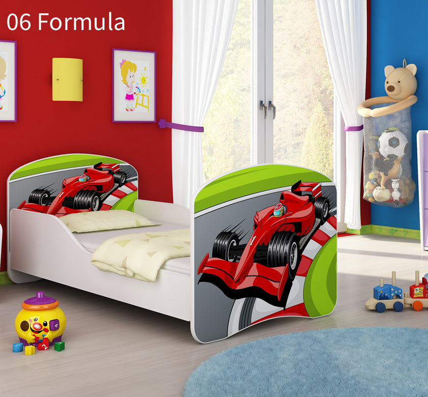Dječji krevet ACMA s motivom 160x80 cm 06 Formula 1