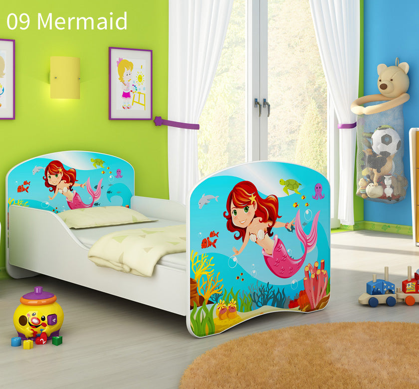 Dječji krevet ACMA s motivom 160x80 cm 09 Mermaid