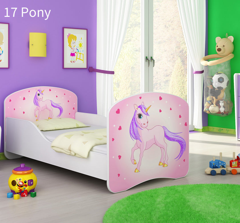 Dječji krevet ACMA s motivom 160x80 cm 17 Pony