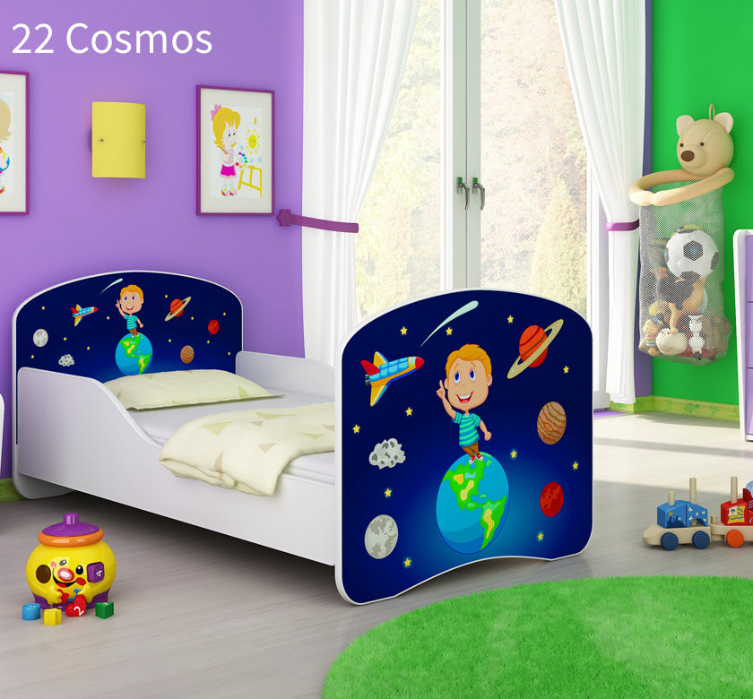 Dječji krevet ACMA s motivom 160x80 cm 22 Cosmos