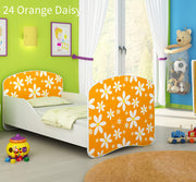 Dječji krevet ACMA s motivom 180x80 cm 24 Orange Daisy