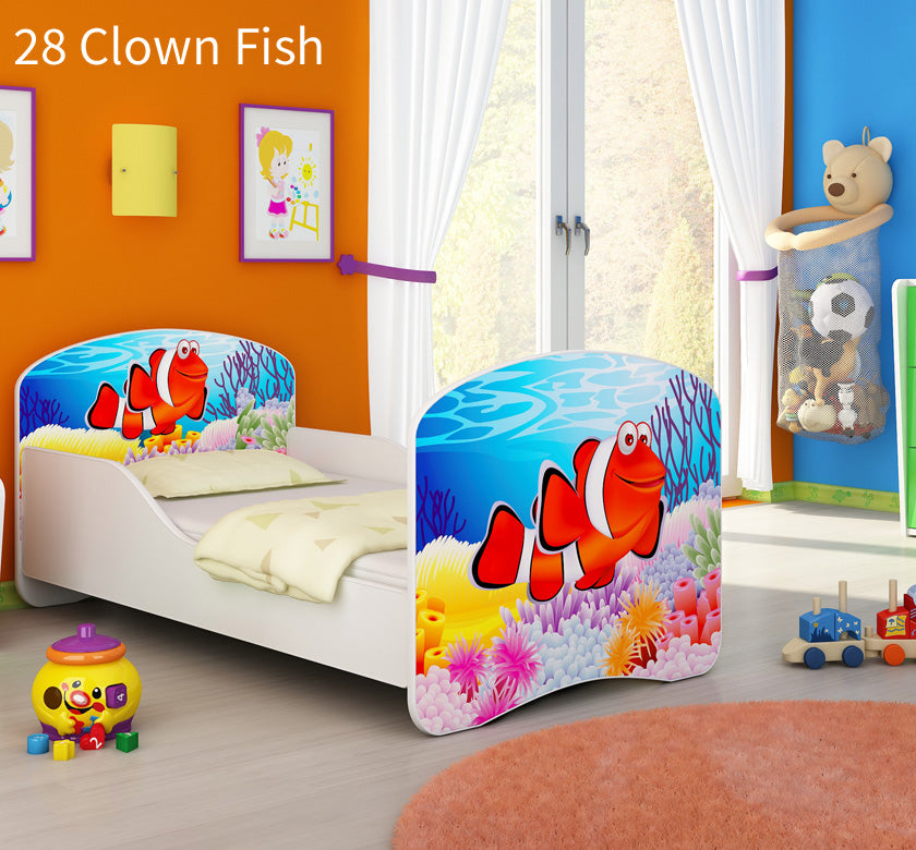 Dječji krevet ACMA s motivom 160x80 cm 28 Clown Fish