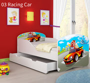 Dječji krevet ACMA s motivom + ladica 140x70 cm 03 Racing Car