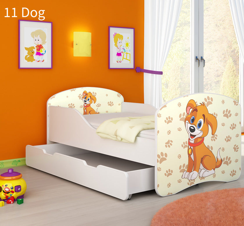 Dječji krevet ACMA s motivom + ladica 160x80 cm 11 Dog