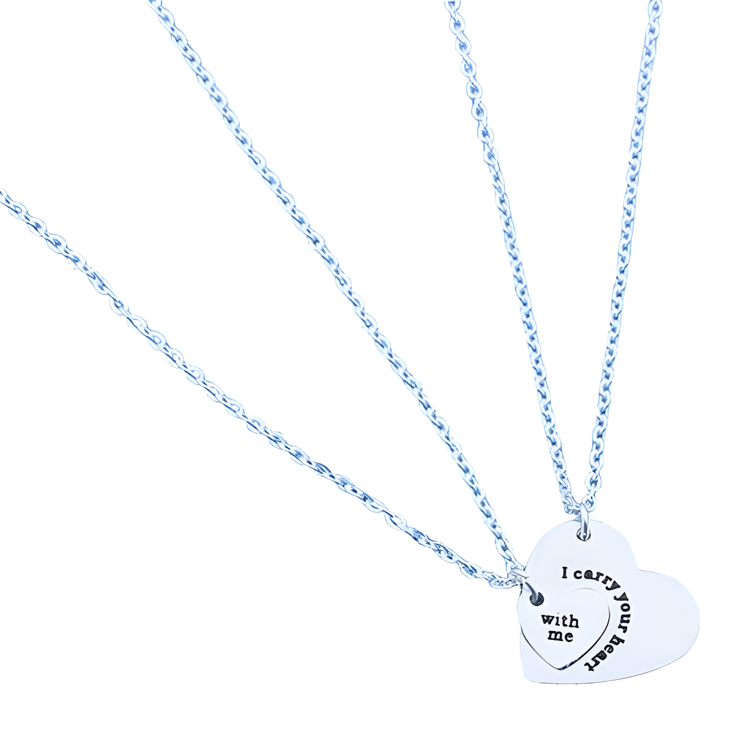 Duo Heart Ogrlice - Srebrna KP21121