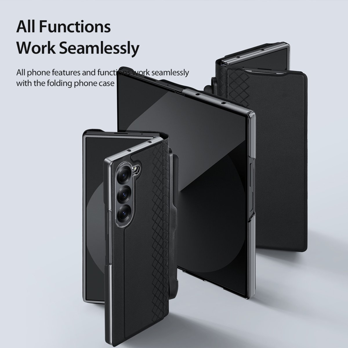 DUX DUCIS BRIL ovitek z držalom za pisalo za SAMSUNG GALAXY Z Fold 6 - črn
