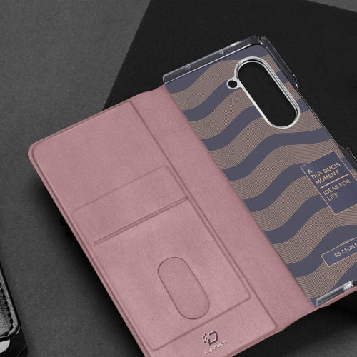 DUX DUCIS Bril – usnjena maska za Samsung Galaxy Z Fold5 5G roza