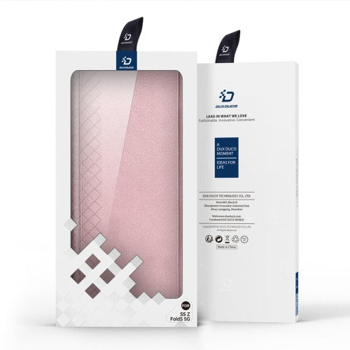 DUX DUCIS Bril – usnjena maska za Samsung Galaxy Z Fold5 5G roza