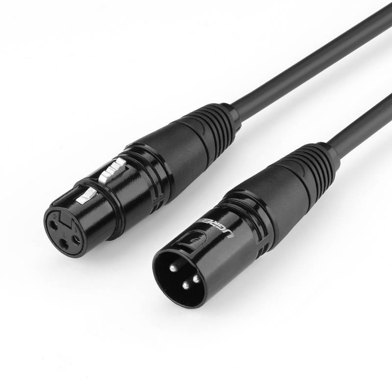 Ugreen AV130 audio kabel 3 m XLR Crno