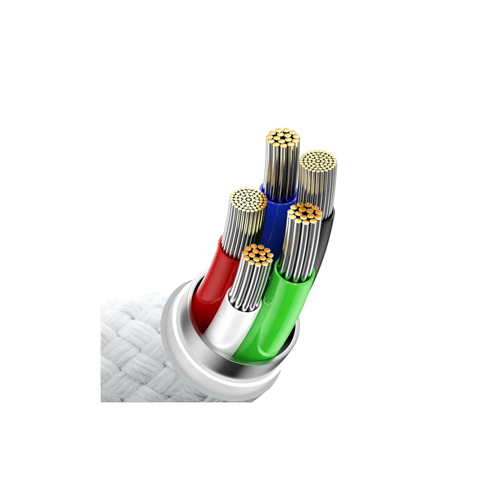 BASEUS kabel Type C za Apple Lightning 8-pin Power Delivery 20W Glimmer Series CADH000102 2m, bel