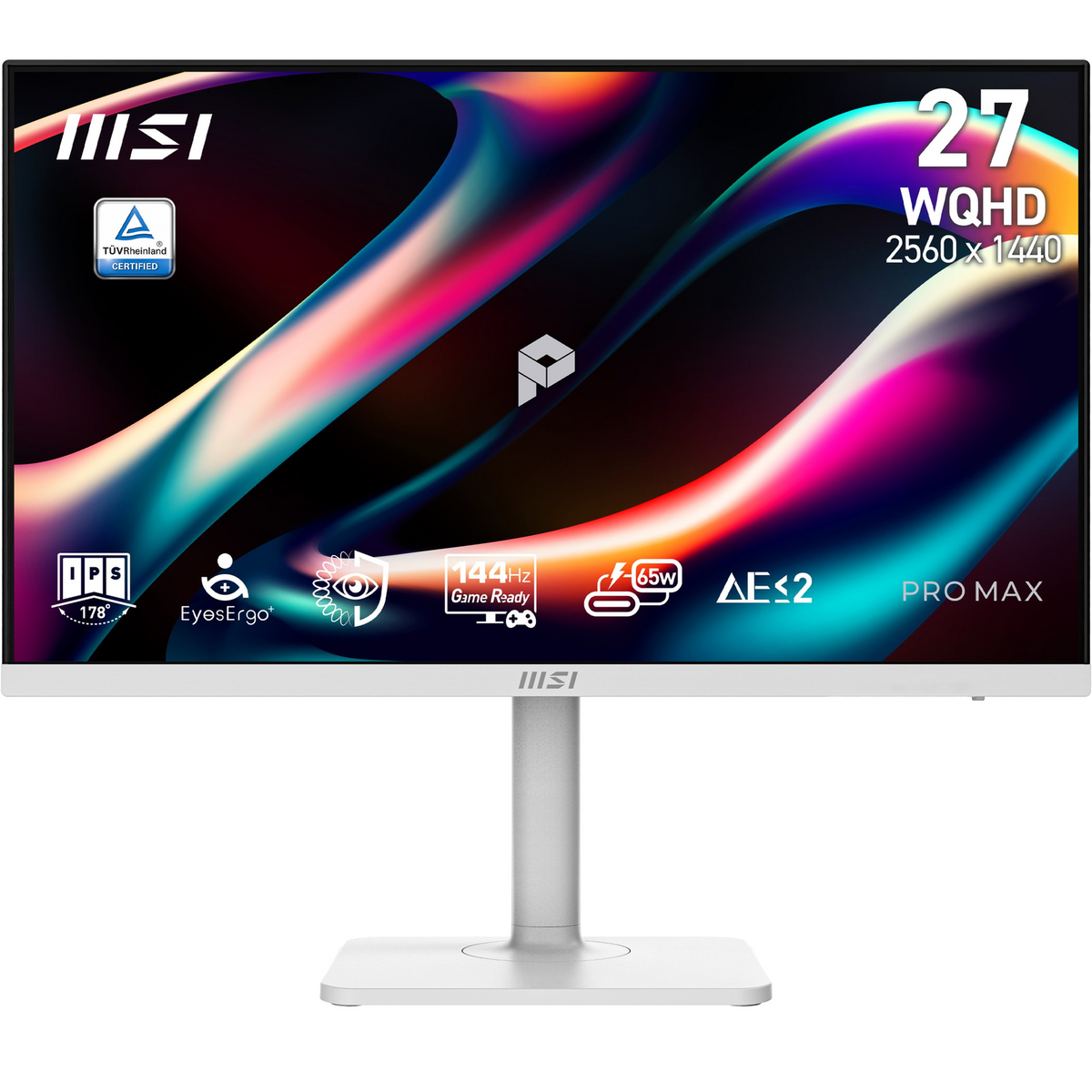 MSI PRO MAX 271QPHW E14 računalni monitor 68,6 cm (27") 2560 x 1440 pikseli Wide Quad HD LCD Bijelo