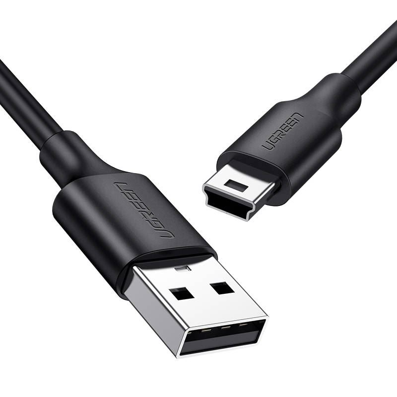 Ugreen 10386 USB kabel USB 2.0 3 m Mini-USB B USB A 0,48 Gbit/s Crno