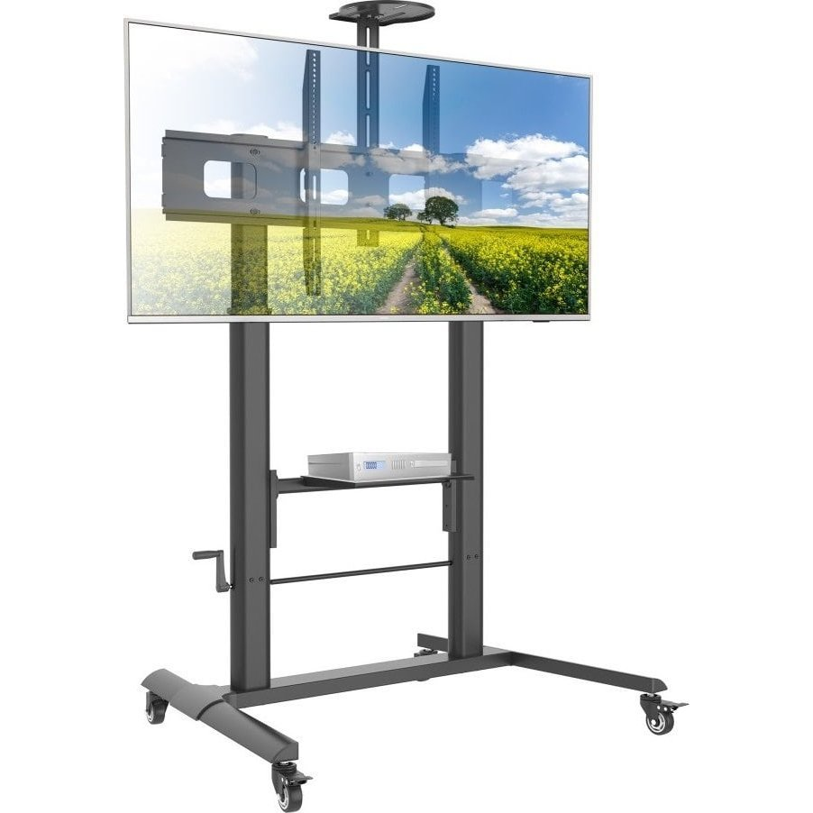 Techly ICA-TR230 stolić za multimedijalne uređaje i postolje Crno Ravni paneli Multimedijalna kolica