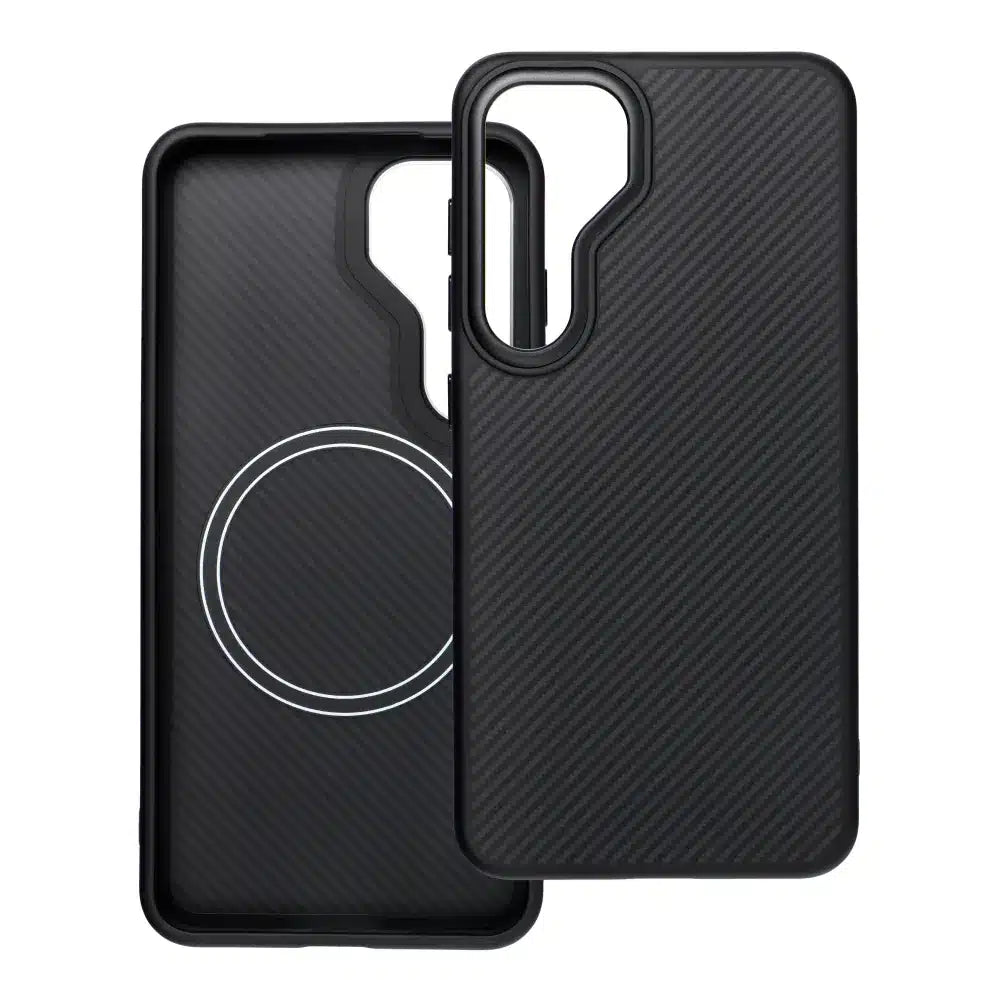 Carbon Elite Mag Cover ovitek, združljiv z MagSafe, za Samsung Galaxy S25 Plus črn