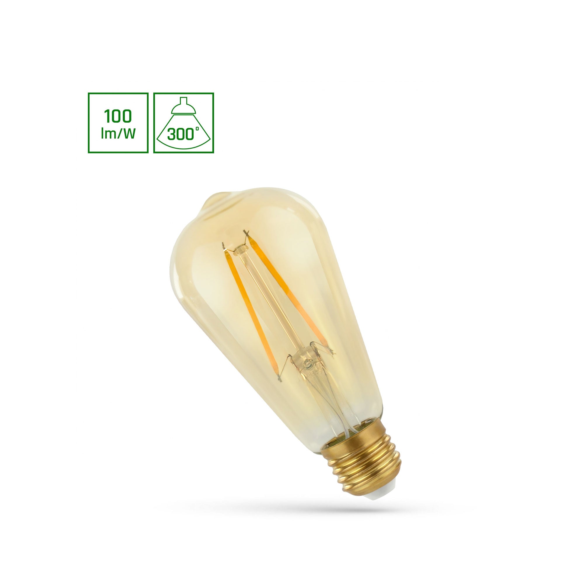 LED E-27 4,9W ST64 2700K Spectrum FLM