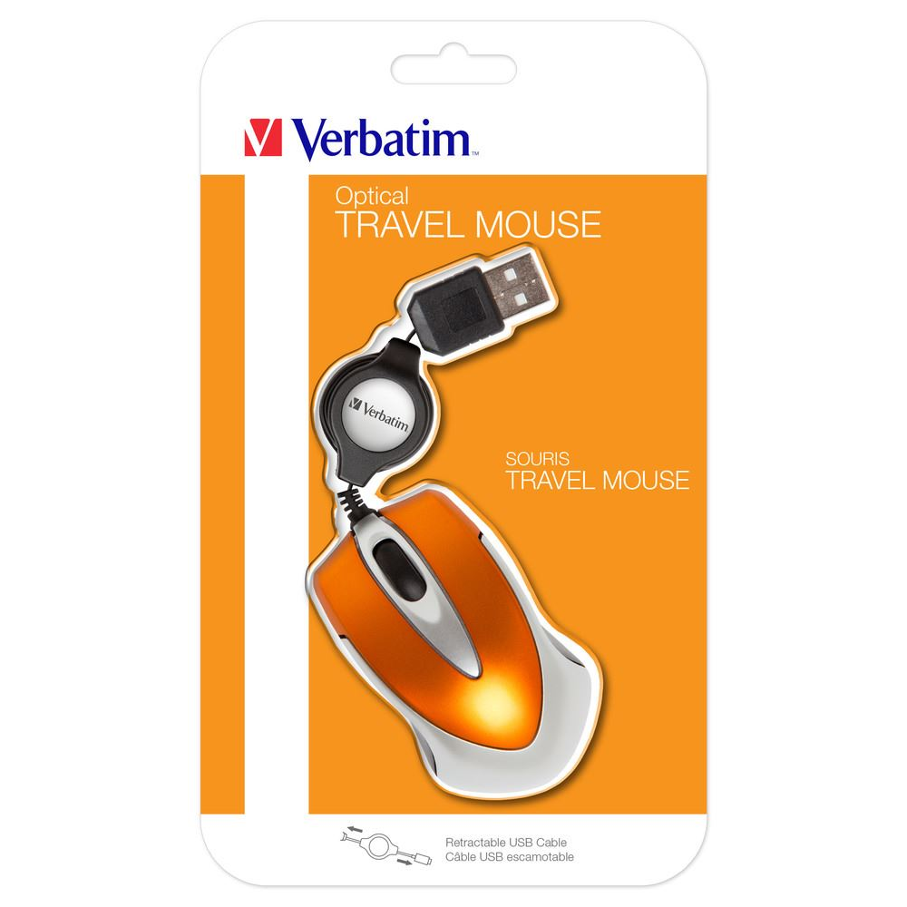 Verbatim Go Mini miš USB Tip-A Optički 1000 DPI