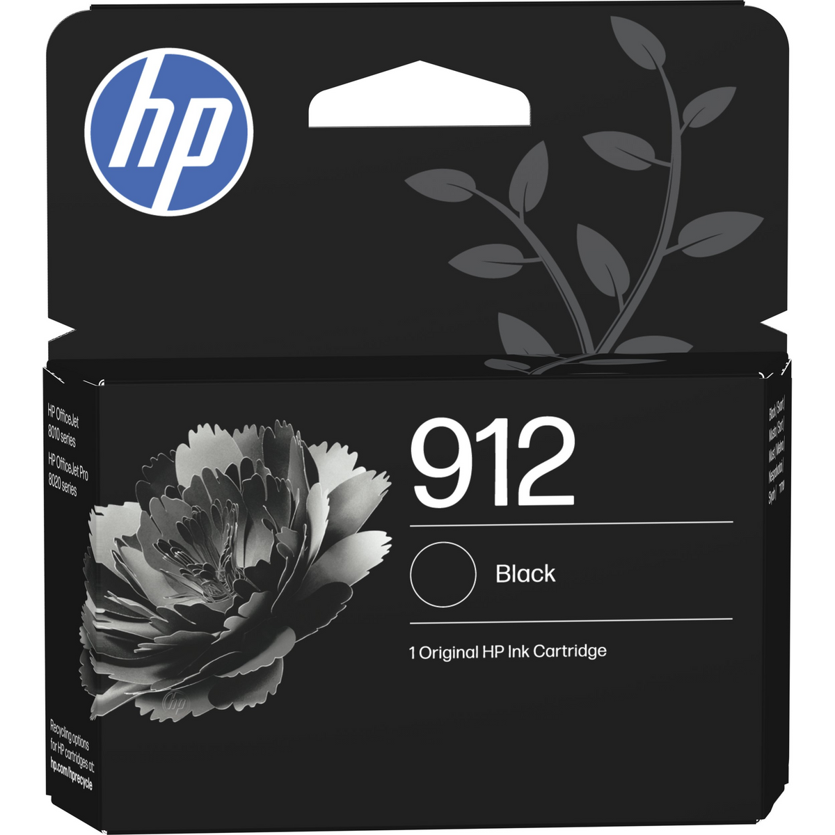 HP 912 Black Original Ink Cartridge spremnik s tintom 1 kom Standardni prinos Crno
