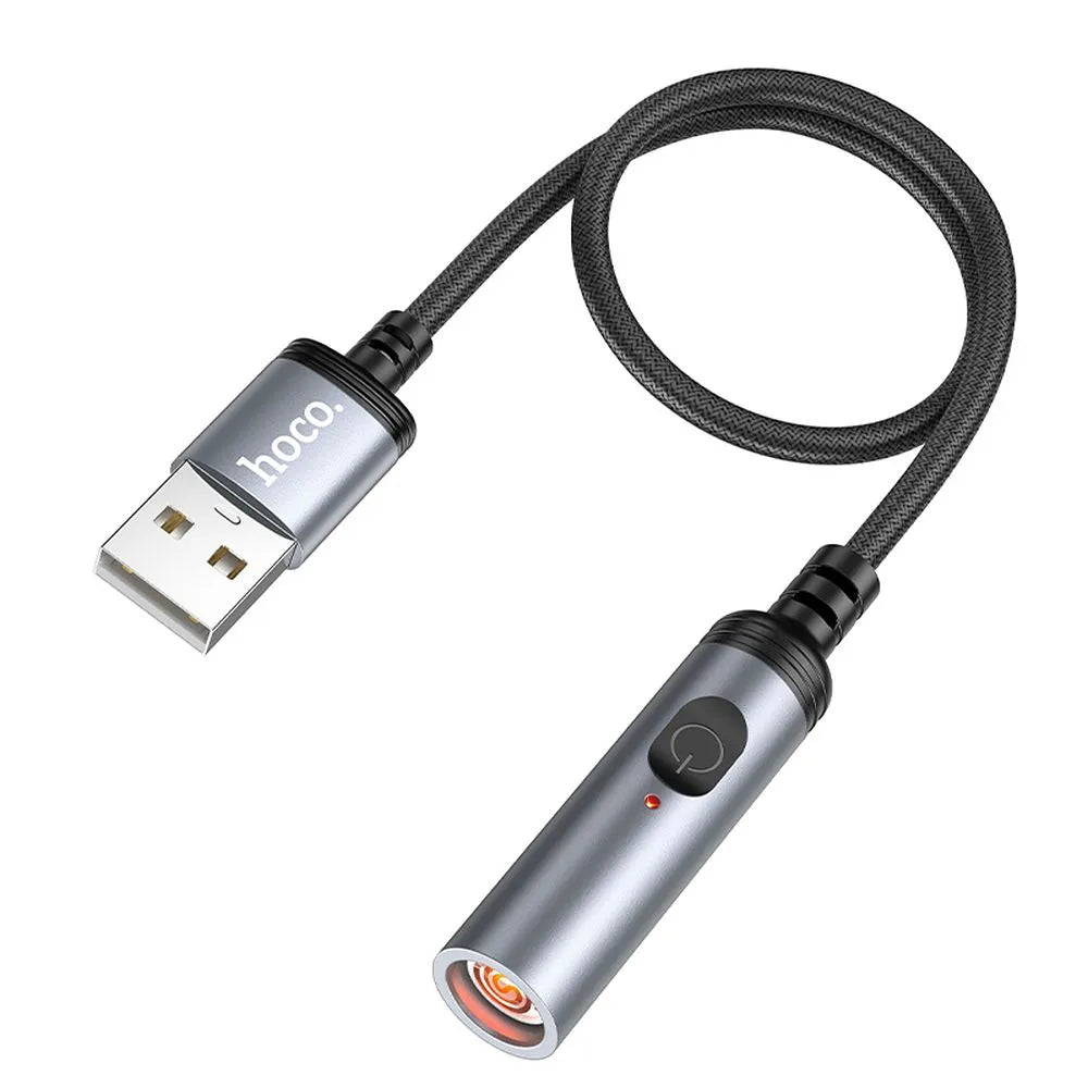 HOCO adapter za vžigalnik na USB-A priključek UA30 30 cm - črn