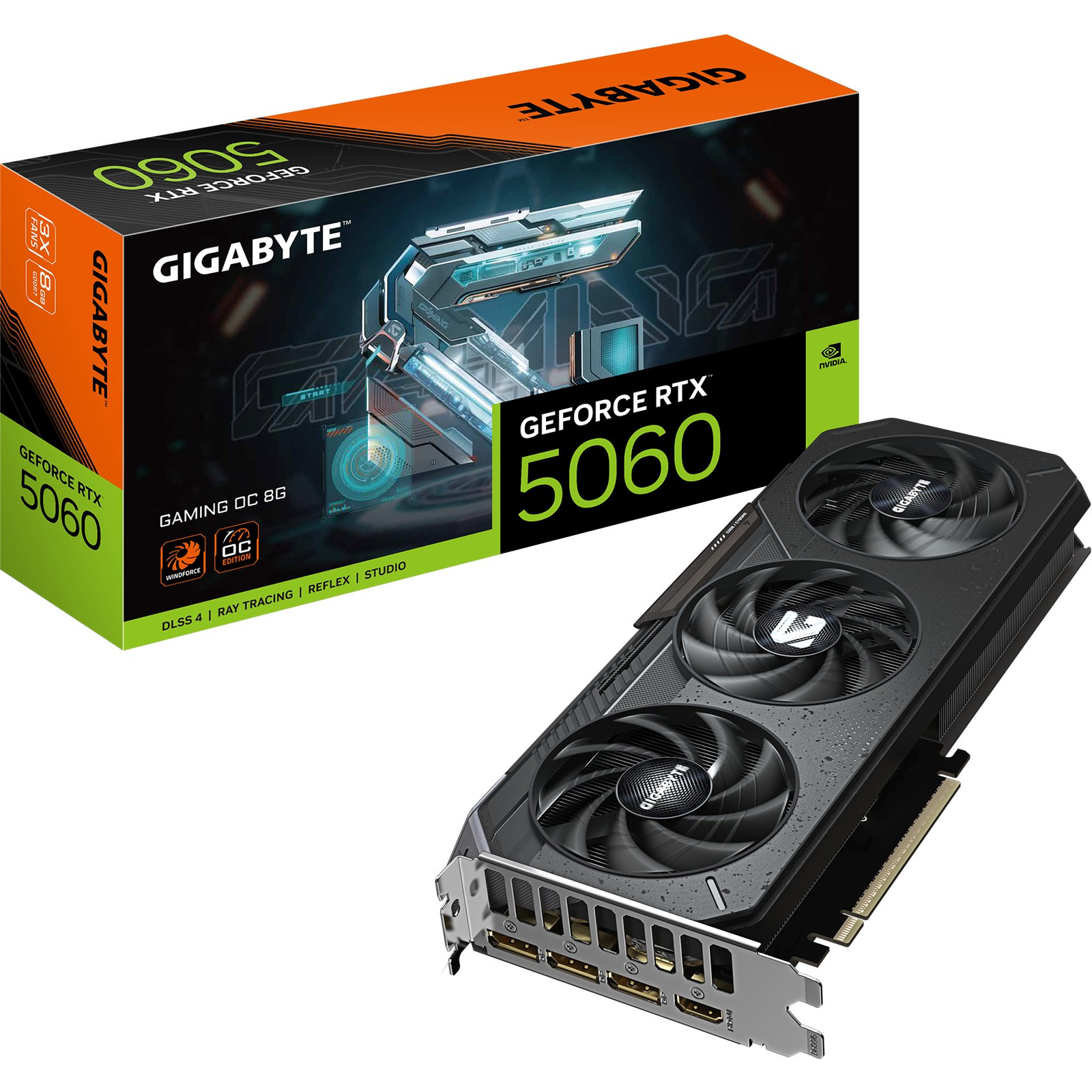 GIGABYTE GeForce RTX 5060 GAMING OC 8G NVIDIA 8 GB GDDR7