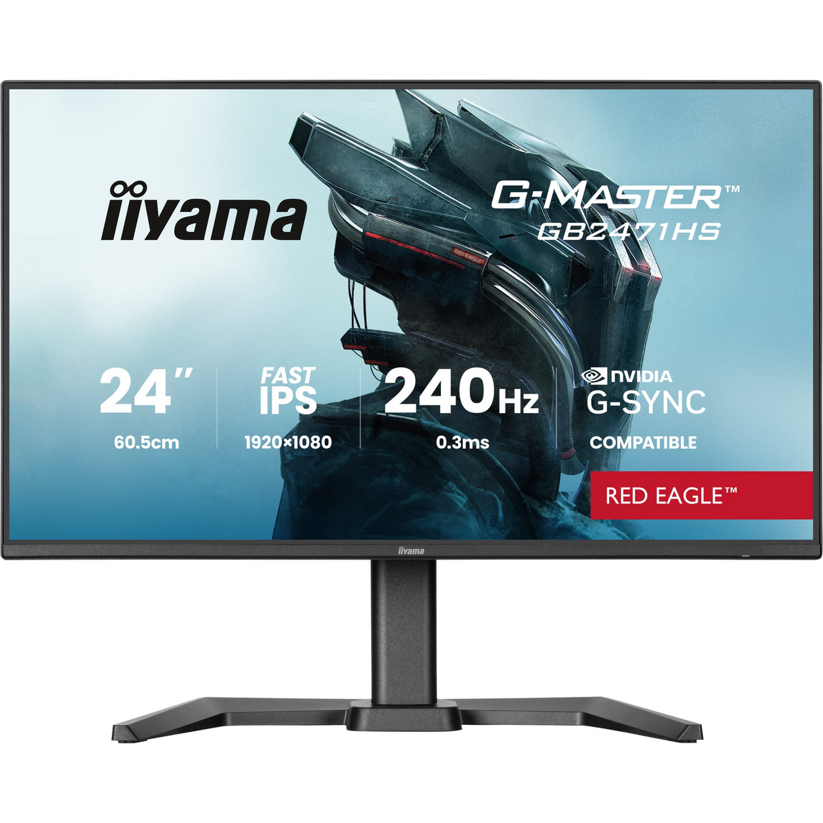 iiyama G-MASTER GB2471HS-B1 računalni monitor 60,5 cm (23.8") 1920 x 1080 pikseli Full HD Crno