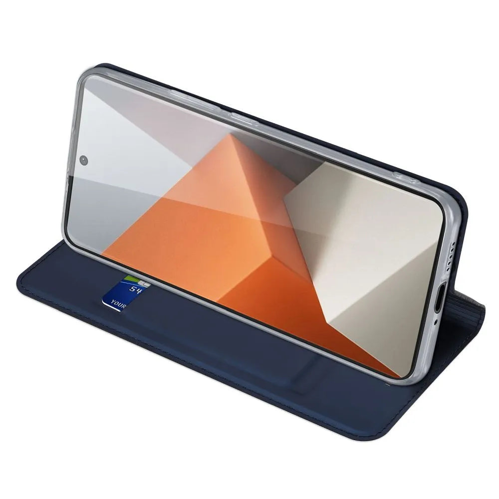 DUX DUCIS SKIN PRO preklopna torbica za REDMI NOTE 13 PRO PLUS 5G modra
