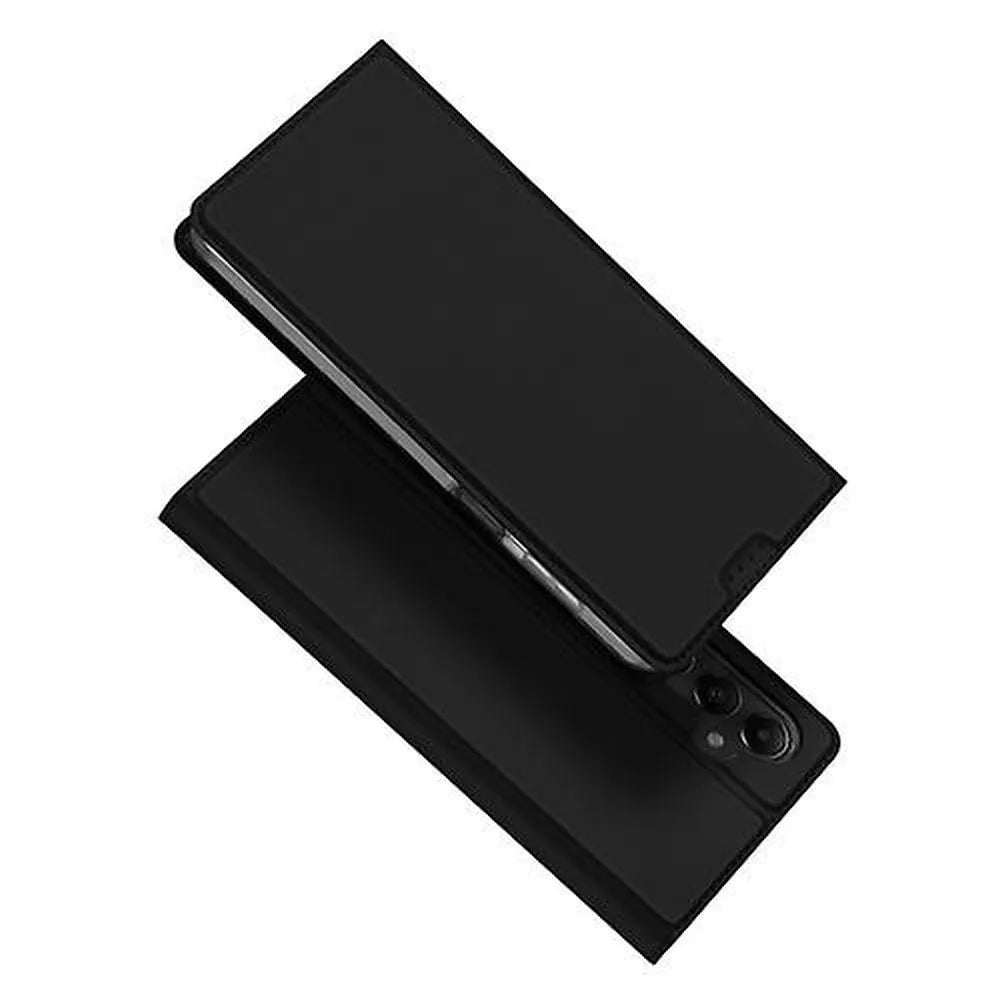 DUX DUCIS Skin Pro – gladka usnjena preklopna torbica za SAMSUNG GALAXY A05s črna