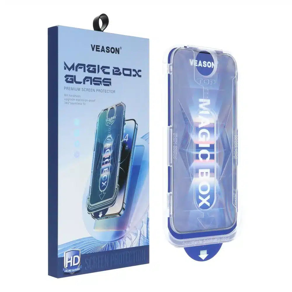 Kaljeno staklo 6D Pro Veason Easy-Install Glass – za iPhone X / iPhone XS crno