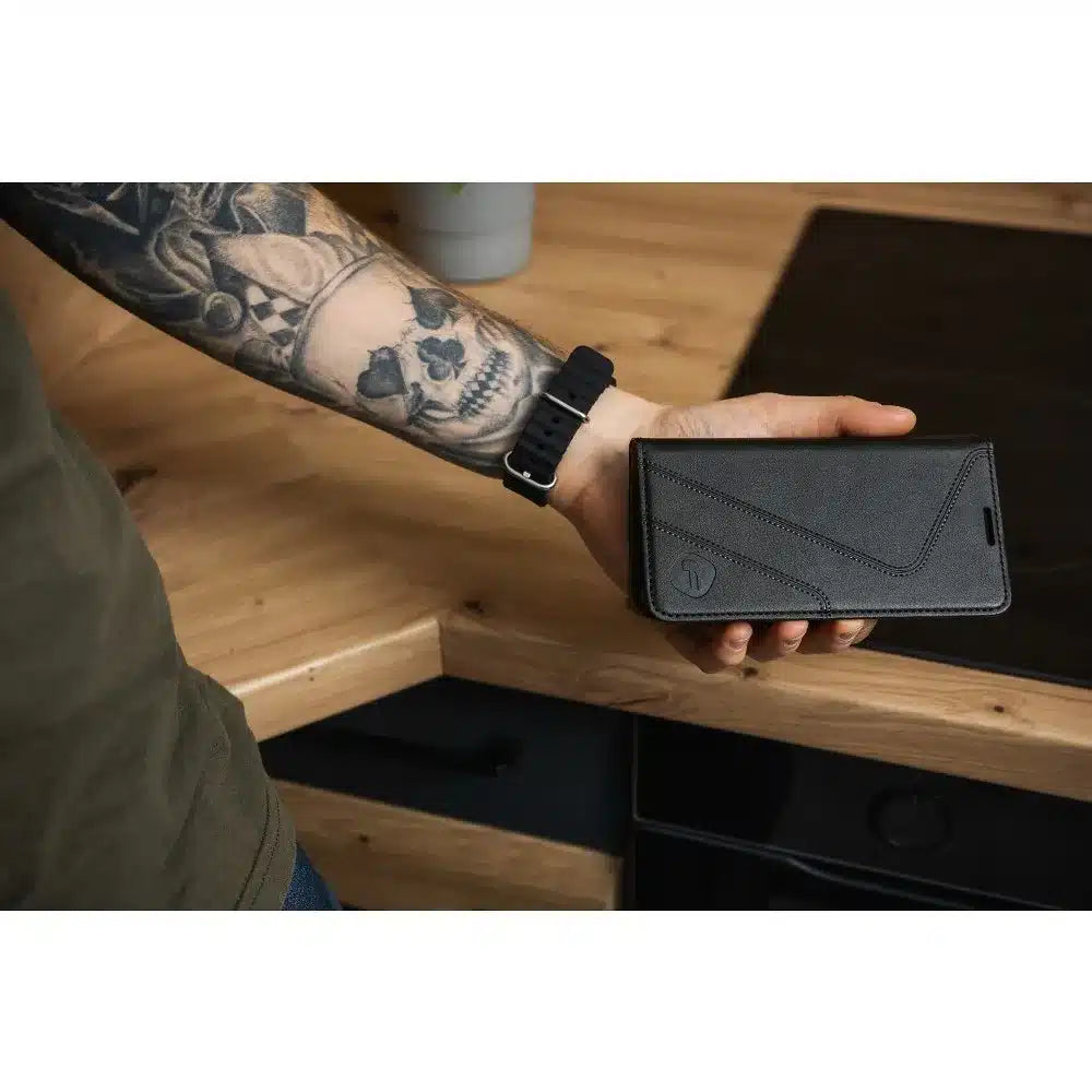 FORCELL F-PROTECT RFID Blocker preklopni ovitek za iPhone 14 Pro črn