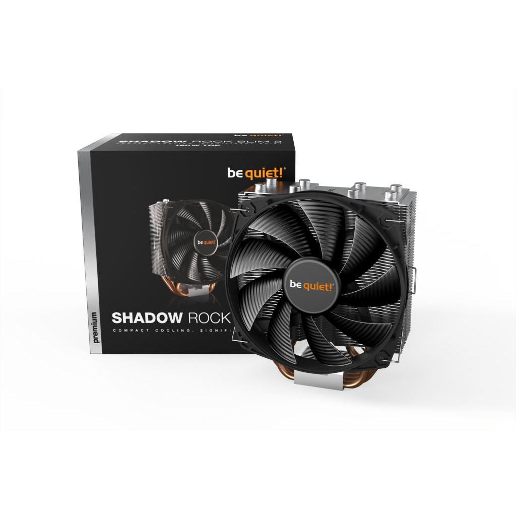 be quiet! SHADOW ROCK SLIM 2 Procesor Hladnjak 13,5 cm Aluminij, Crno, Bakar 1 kom