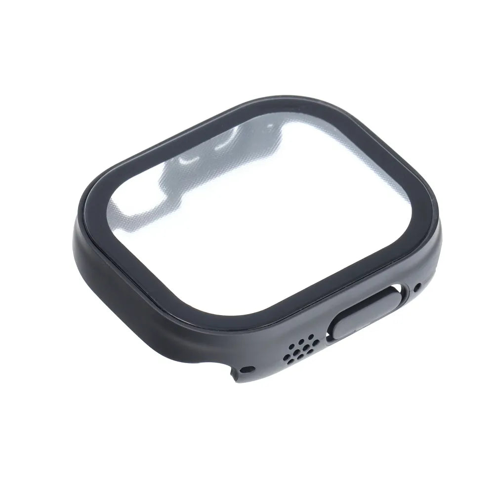 Bestsuit fleksibilna zaščitna torbica s steklom za Apple Watch Ultra/Ultra 2 49 mm – črna