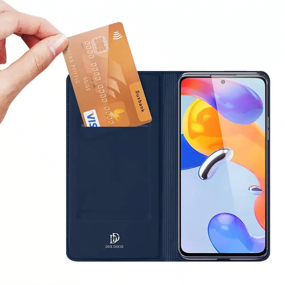 DUX DUCIS Skin Pro - preklopna torbica za Redmi Note 12 Pro 4G/ Redmi Note 11 Pro 5G/4G modra