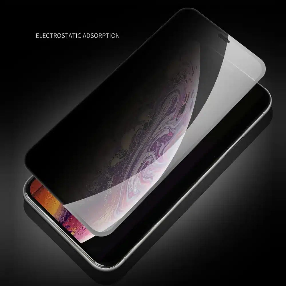 X-ONE Full Cover Extra Strong Privacy kaljeno steklo - za iPhone 15 Pro (polno lepilo) črno