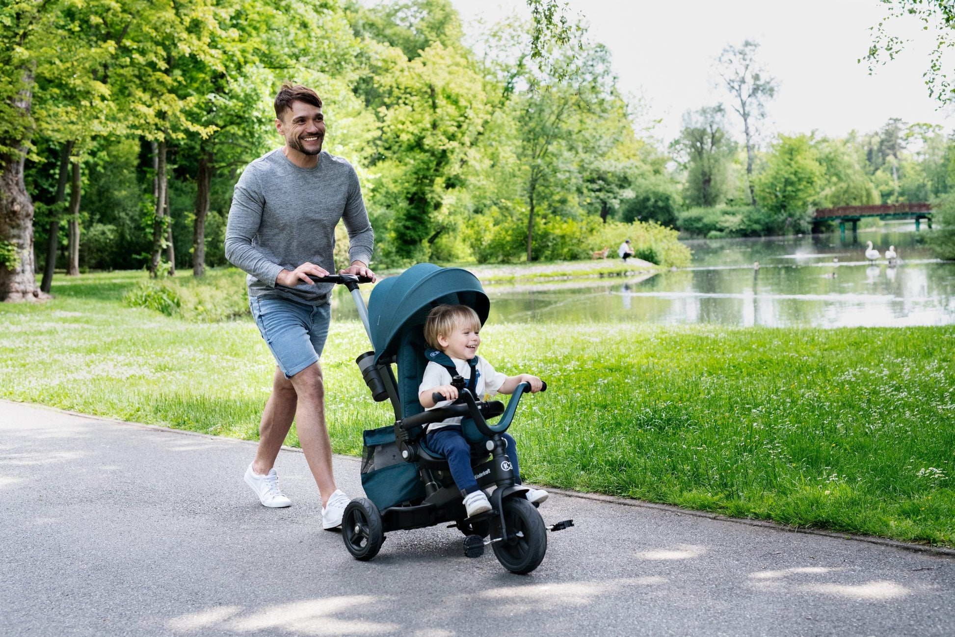 Kinderkraft Tricikl EASYTWIST roza