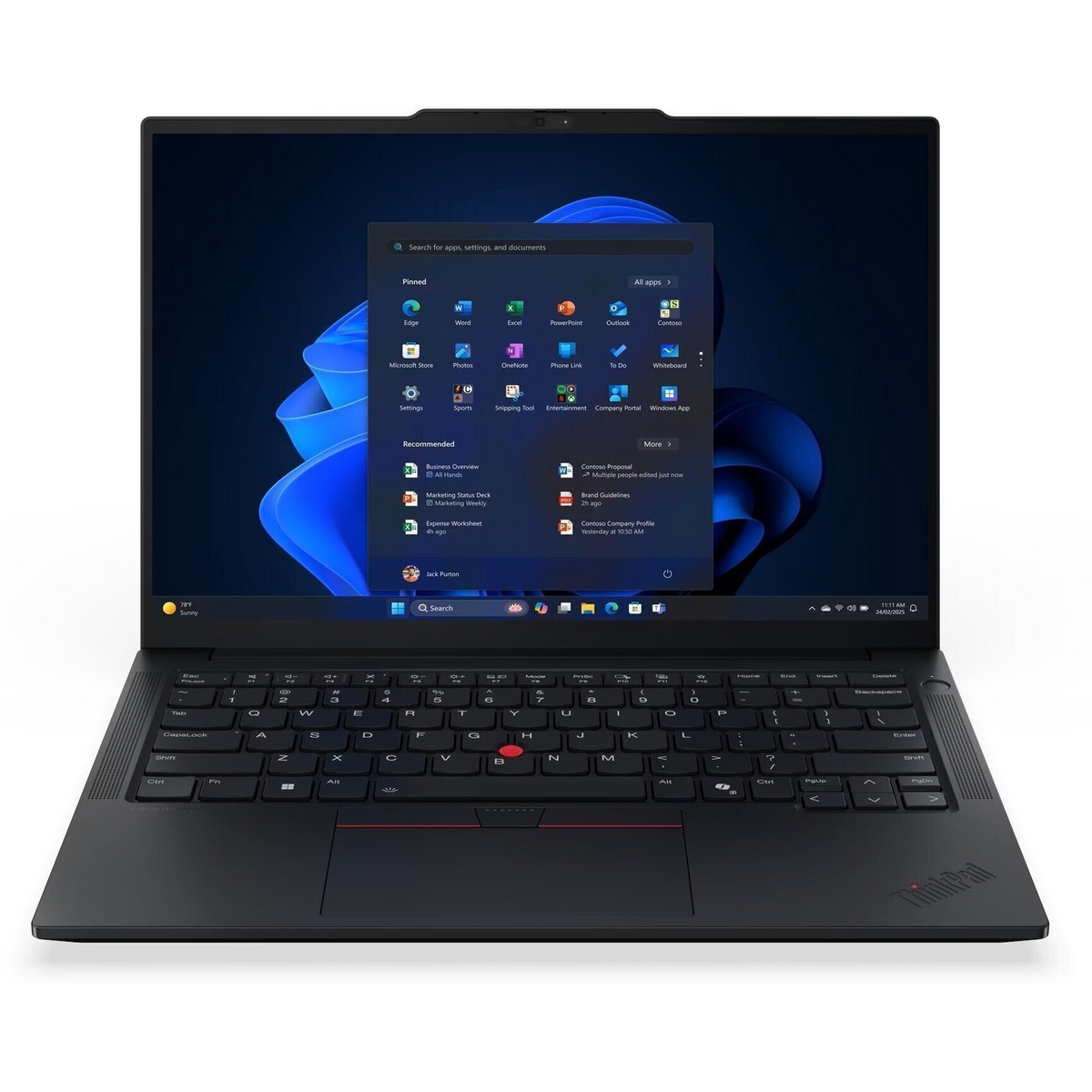 Lenovo ThinkPad E14 Gen 7 (Intel) Copilot+ PC Intel Core Ultra 5 226V Prijenosno računalo 35,6 cm (14") WUXGA 16 GB LPDDR5x-SDRAM 512 GB SSD Wi-Fi 6E (802.11ax) Windows 11 Pro Engleski Crno