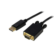 StarTech.com DP2VGAMM15B prilagodnik za video kabel 4,6 m DisplayPort VGA (D-Sub) Crno