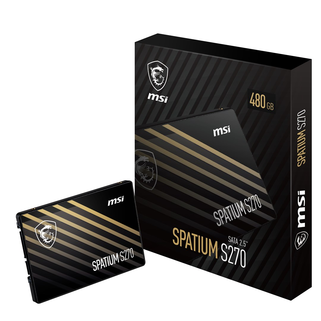 MSI SPATIUM S270 SATA 2.5 480GB unutarnji SSD 2.5" Serijski ATA III 3D NAND