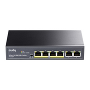 Cudy FS1006P mrežni prekidač Neupravljano Fast Ethernet (10/100) Podrška za napajanje putem Etherneta (PoE) Crno