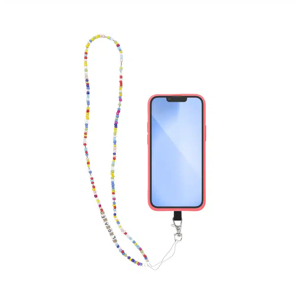 PIXIE obesek za telefon / dolžina vrvice 68cm (34cm v zanki) / okoli vratu - perle