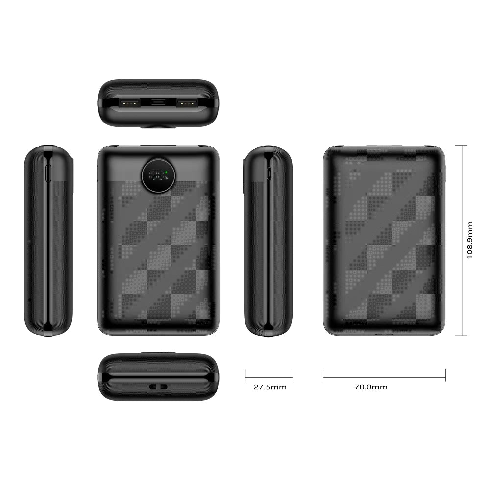 VEGER powerbank 20.000 mAh PD QC3.0 22,5W S20 (W2053) črna