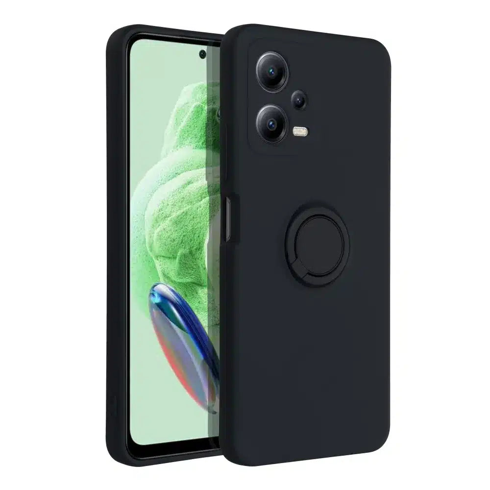 SILIKONSKA RING maska za XIAOMI Redmi NOTE 12 5G črna